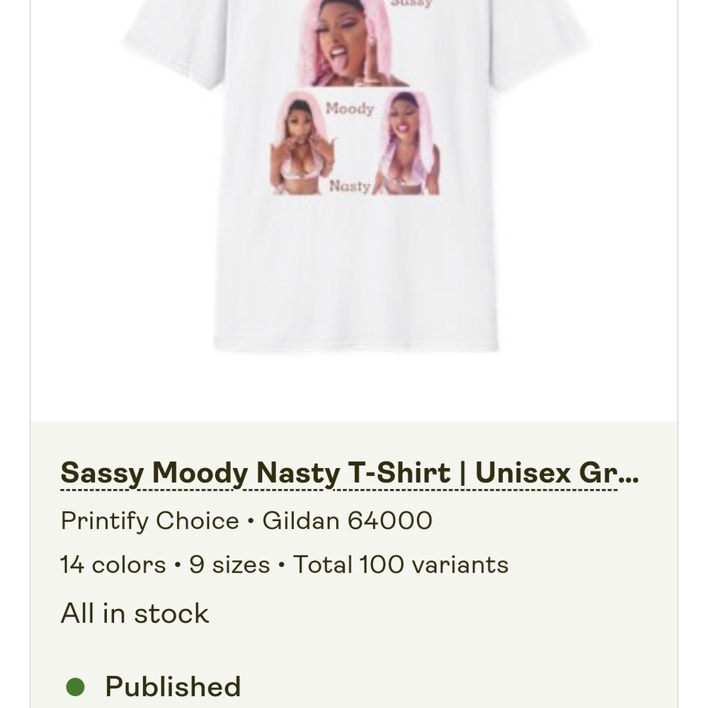 White Graphic T-Shirt with Sassy Print